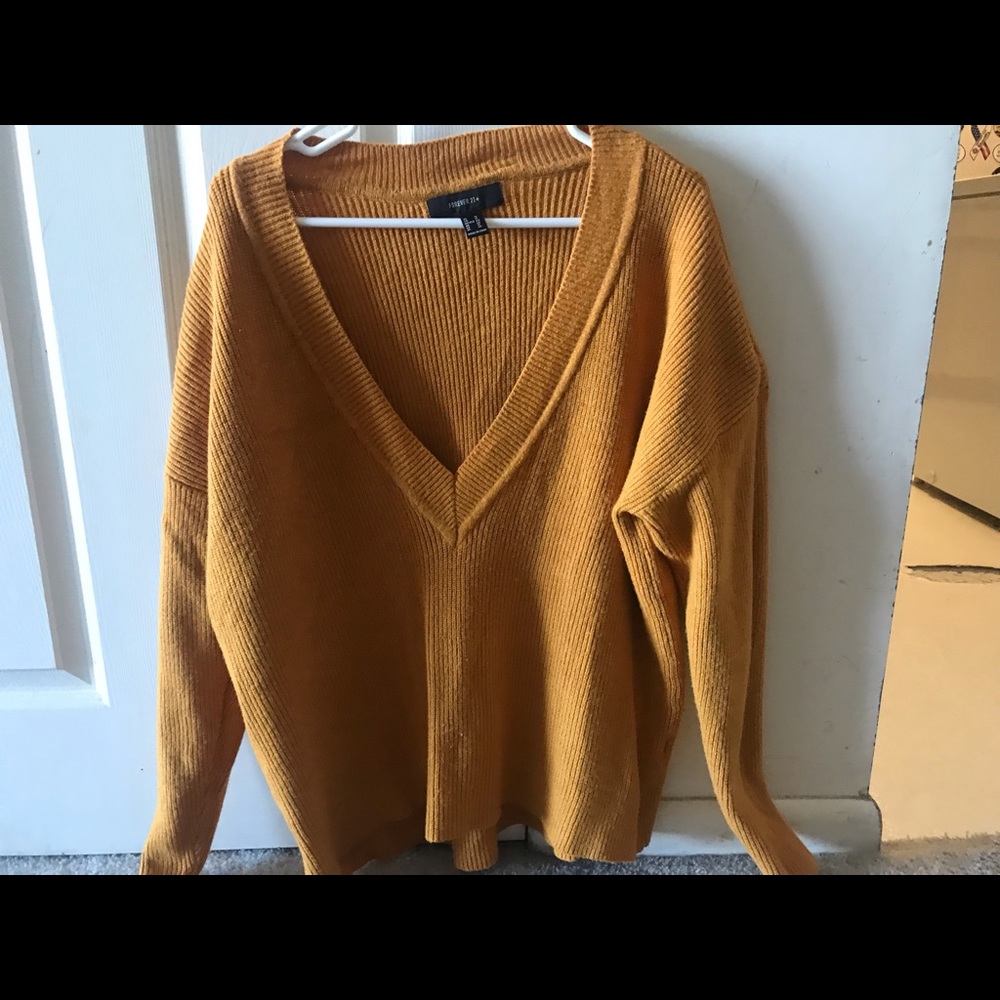 Slouchy cropped sweater